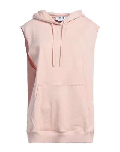 Msgm Woman Sweatshirt Blush Size M Cotton In Pink