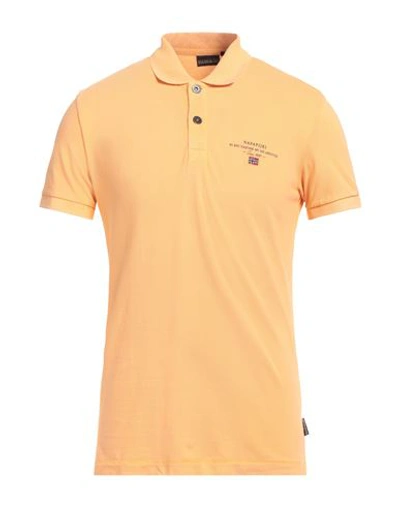 Napapijri Man Polo Shirt Mandarin Size S Cotton