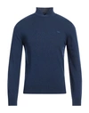 Harmont & Blaine Man Turtleneck Midnight Blue Size S Merino Wool, Viscose, Polyamide, Cashmere In Blue