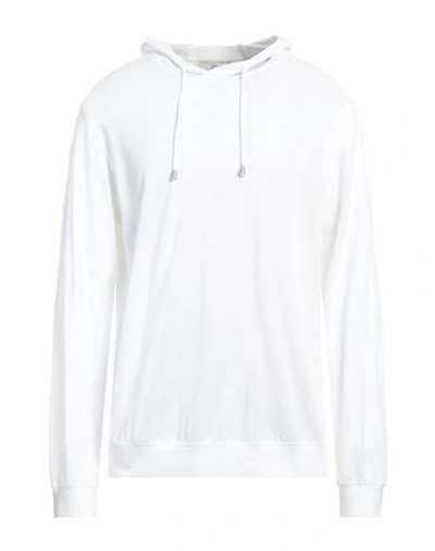 Filippo De Laurentiis Man Sweatshirt Lilac Size 40 Cotton In White
