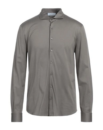 Gran Sasso Man Shirt Lead Size 42 Cotton In Grey