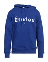 Etudes Studio Logo-print Organic Cotton Hoodie In Blue