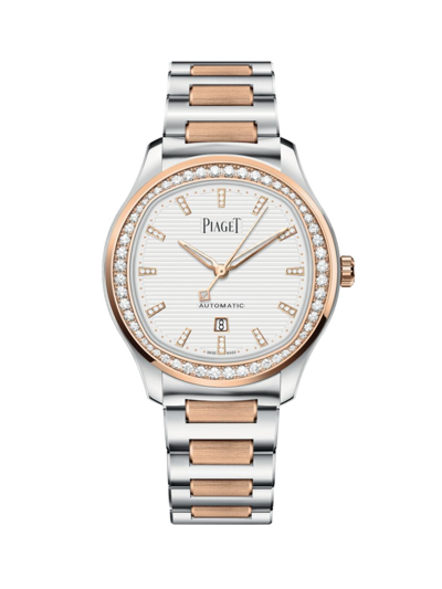 Piaget Women's Polo Two-tone Stainless Steel & 1.04 Tcw Diamond Bracelet Watch/36mm