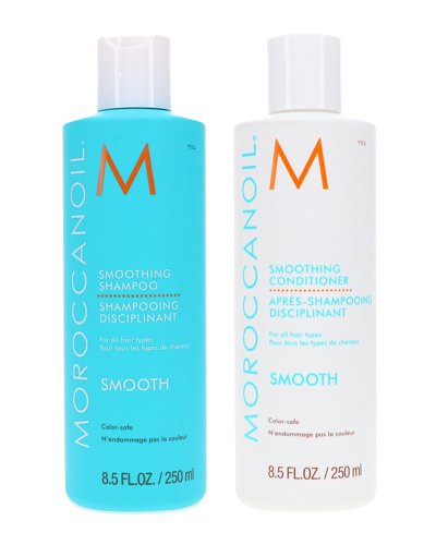 Moroccanoil Unisex 8oz Smoothing Shampoo & Conditioner In White