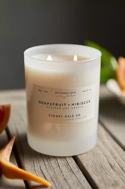 Terrain Sydney Hale Candle, Grapefruit Hibiscus In White