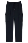 Sandro New Alpha Wool Blend Cargo Pants In Bleus