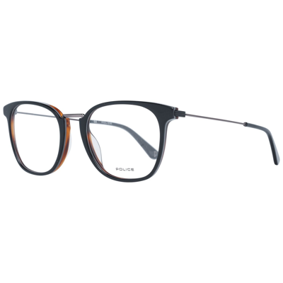 Police Black Men Optical Frames In Brown