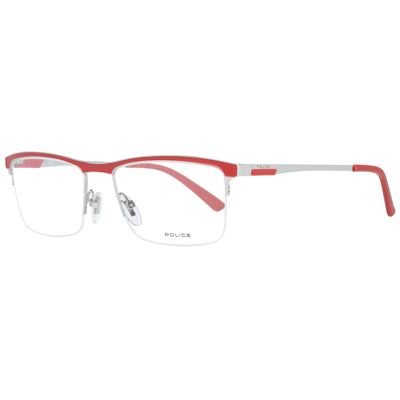 Police Red Men Optical Frames In Orange