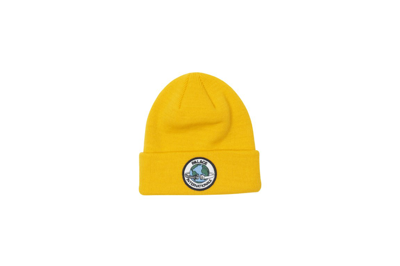 Pre-owned Palace Fist Bump Beanie Yellow