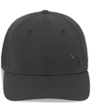 Puma Men's Alloy Solid Color Cat Logo Stretch Fit Cap In Black Traditional,black