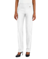 Inc International Concepts Mid-rise Petite Tummy-control Skinny Pants, Petite & Petite Short, Created For Macy's In Bright White