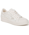 Naturalizer Morrison Womens Lace Up Slip On Casual And Fashion Sneakers In White Lace,leather