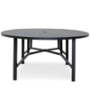 AGIO ASTAIRE 60" ROUND OUTDOOR SLAT TOP DINING TABLE