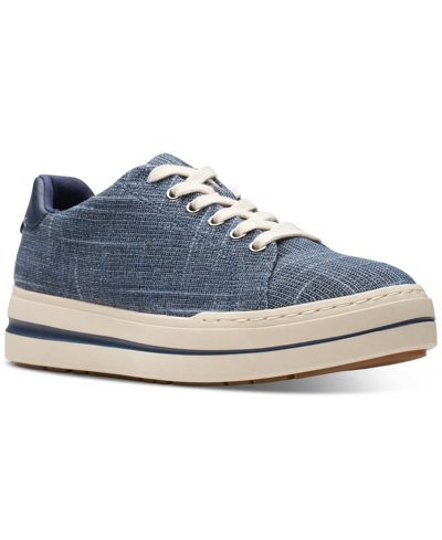 Clarks Women's Cloudsteppers Audreigh Sun Lace-up Platform Sneakers In Denim Interest