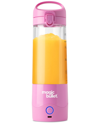 Magic Bullet Usb Rechargeable Personal Portable Blender In Flamingo Pink