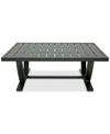 AGIO ASTAIRE 48" X 32" RECTANGLE OUTDOOR SLAT TOP COFFEE TABLE