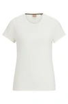 HUGO BOSS T-SHIRT WITH 3D-STRUCTURED KNITTED MONOGRAMS