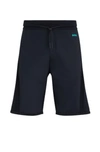 HUGO BOSS REGULAR-FIT SHORTS WITH CONTRASTING LOGO PRINT