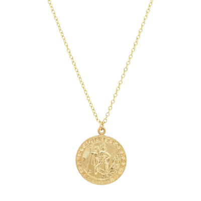 Ayou Jewelry Saint Christopher Necklace In Gold