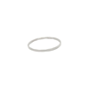 Ayou Jewelry Hammered Stacking Ring In Grey
