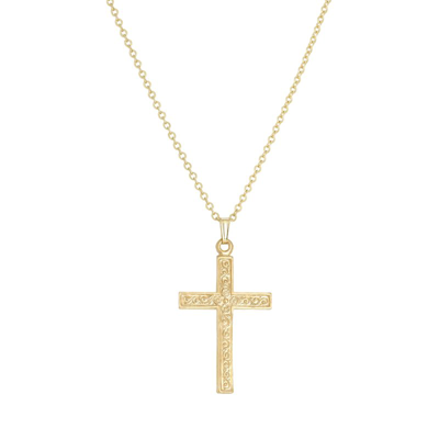 Ayou Jewelry Cross Necklace In Gold