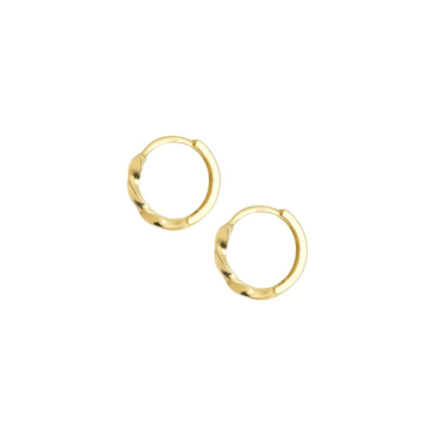 Ayou Jewelry Twist Hoops In Gold
