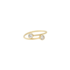 AYOU JEWELRY TWO STONE RING