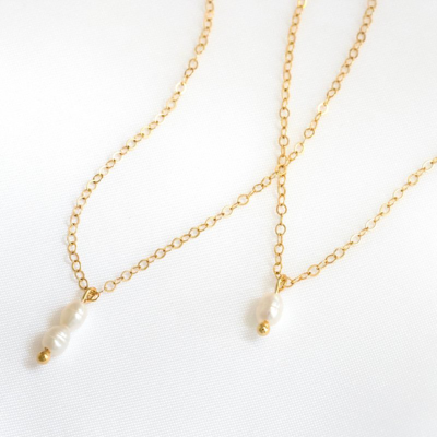 Ayou Jewelry Pearl Necklace In Gold