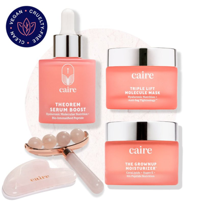 Caire Beauty Super Gift: Full Size Trio & Tools In Pink