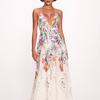 MARCHESA NOTTE RIBBONS GOWN