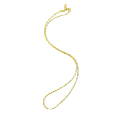 Arvino Delicate Snake Chain Necklace Gold Vermeil