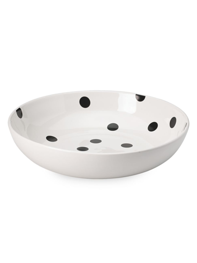 Kate Spade Deco Dot Salad Bowl In White