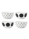 KATE SPADE DECO DOT ON THE DOT 4-PIECE ASSORTED ALL-PURPOSE BOWLS SET