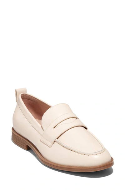 Cole Haan Women's Stassi Penny Loafer Flats In Sandollar Leather