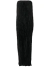Elizabeth And James Denver Pleated Maxi Dress In Black