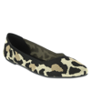 Mia Kerri Womens Pointed Toe Slip On Ballet Flats In New Leopar