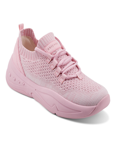 Easy Spirit Women's Power Lace-up Platform Sneakers In Pink
