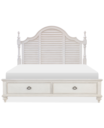 MACY'S MANDEVILLE LOUVERED CALIFORNIA KING STORAGE BED