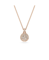 Swarovski White, Rhodium Plated Or Gold-tone Or Rose-gold Tone Meteora Pendant Necklace In Rose Gold