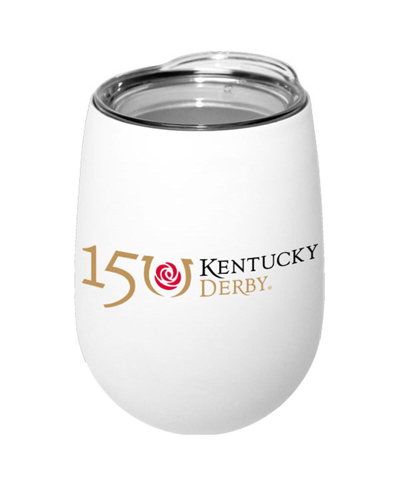 Atlantic Group Distribution Kentucky Derby 150 12 oz Stemless Wine Glass In White