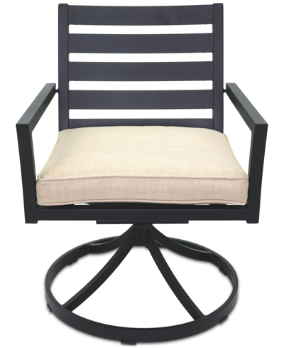 Agio Astaire Outdoor Swivel Chair In Straw Natural