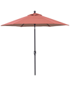 Agio Astaire Outdoor 9' Umbrella + Umbrella Base, Created For Macy's In Peony Brick Red