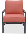 Agio Astaire Outdoor Lounge Chair In Peony Brick Red
