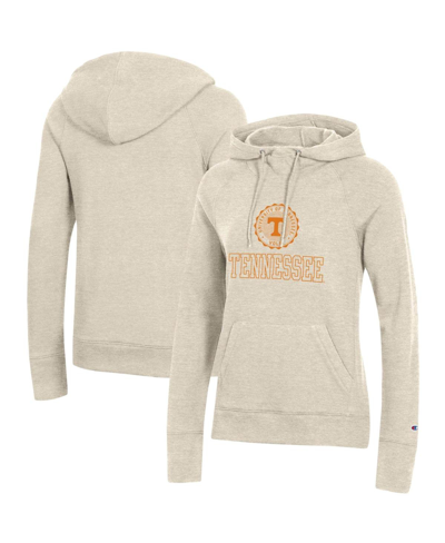 Champion Women's  Heathered Oatmeal Tennessee Volunteers College Seal Pullover Hoodie