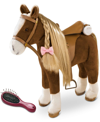 GÖTZ BIG PLUSH COMBING HORSE WITH SADDLE AND BRIDLE