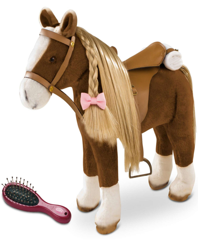 Götz Big Plush Combing Horse With Saddle And Bridle In Multi