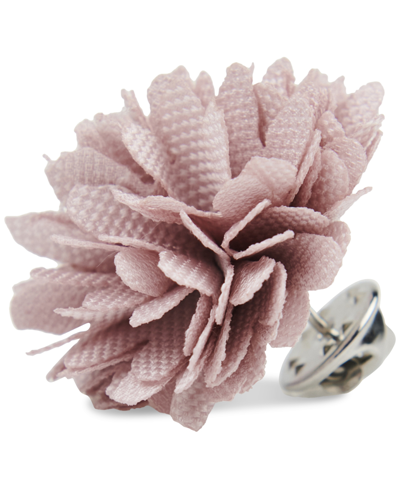 Construct Con.struct Men's Ceremony Satin Checkerboard Flower Lapel Pin, Created For Macy's In Blush
