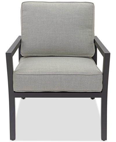 Agio Astaire Outdoor 3-pc Rocker Chair Set (2 Rocker Chairs + 1 End Table) In Oyster Light Grey