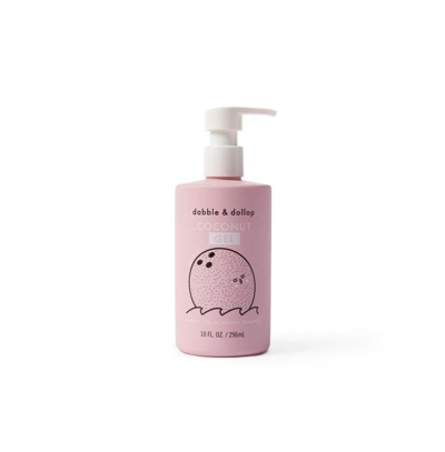Dabble & Dollop Kids' Coconut Shampoo, Bubble Bath & Wash In Medium Pink
