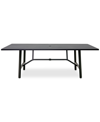 Agio Astaire 84" X 42" Rectangle Outdoor Slat Top Dining Table, Created For Macy's In Dark Brown